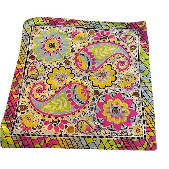 Little Brownie Girl Scout Cookie Scarf. 22” squared. - Picture 1 of 6